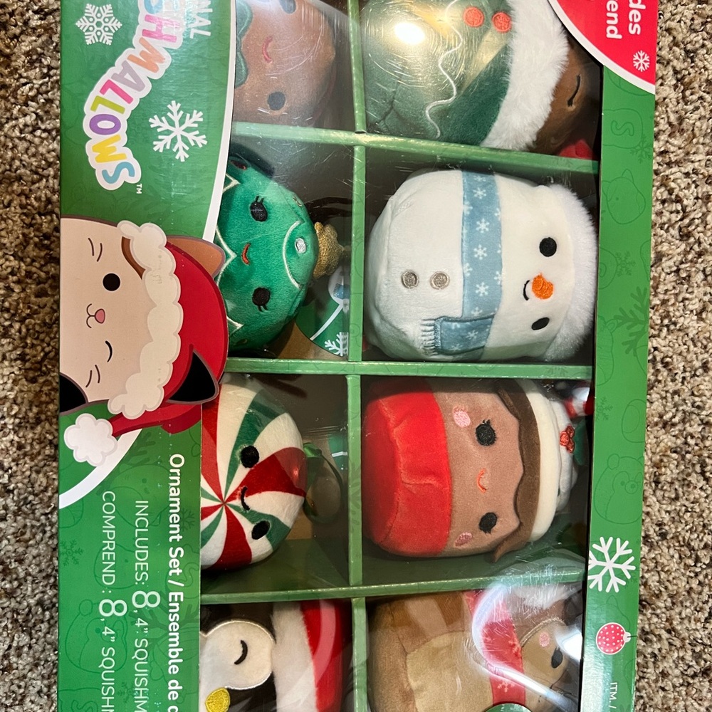 2023 Holiday Squishmallows Ornament Set